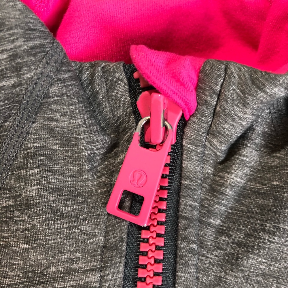 Lululemon Full Zip Jacket Pink And Gray Size 4 - Picture 4 of 8